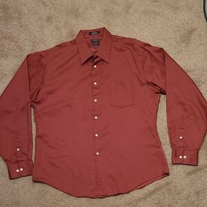 Mens Arrow Brand Shirt In Deep Rust Color. EUC